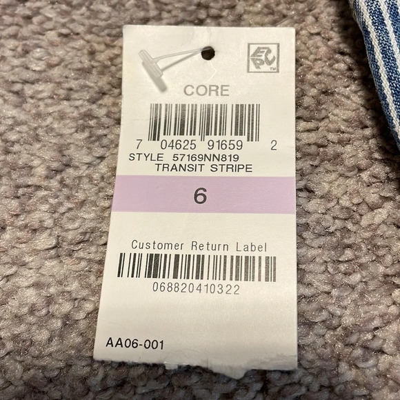 NWT S&CO. Macy’s Pin Striped Skinny Low Rise Denim Jeans 6 - Picture 16 of 16